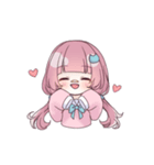 ぱっつんゆるガール（個別スタンプ：1）
