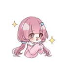 ぱっつんゆるガール（個別スタンプ：2）