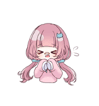 ぱっつんゆるガール（個別スタンプ：4）