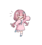 ぱっつんゆるガール（個別スタンプ：5）