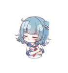 ぱっつんゆるガール（個別スタンプ：16）