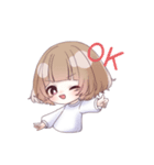 ぱっつんゆるガール（個別スタンプ：17）