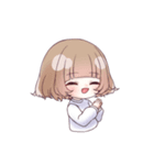 ぱっつんゆるガール（個別スタンプ：21）