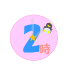 ペン太と時間(1時～24時)（個別スタンプ：2）