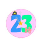 ペン太と時間(1時～24時)（個別スタンプ：23）