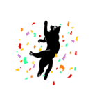 黒猫のすもつ2  可愛い猫の癒しスタンプ（個別スタンプ：6）