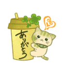 大人可愛い❇︎はんなり抹茶色の猫❇︎その2（個別スタンプ：18）