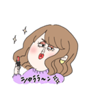 ぐーたら女の日常（個別スタンプ：4）