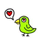 日常会話をするかわいいインコ（個別スタンプ：1）