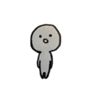 灰色暇人間（個別スタンプ：1）