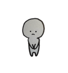 灰色暇人間（個別スタンプ：4）