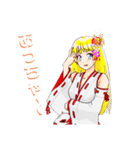 頑張る巫女お姉さん    14（個別スタンプ：13）