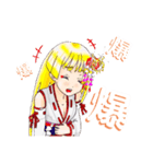 頑張る巫女お姉さん    14（個別スタンプ：20）