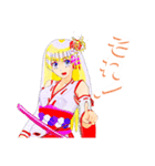 頑張る巫女お姉さん    14（個別スタンプ：33）