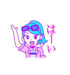 vaporwave girl sticker（個別スタンプ：2）