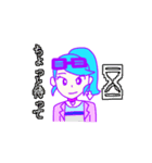vaporwave girl sticker（個別スタンプ：3）