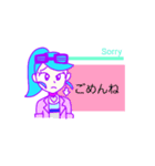 vaporwave girl sticker（個別スタンプ：5）