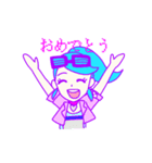 vaporwave girl sticker（個別スタンプ：8）