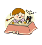 黒ねこぼん太と冬（個別スタンプ：16）