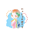 水彩ガールズ 日常（個別スタンプ：36）