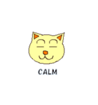 ABC気持ちねこさん English Only（個別スタンプ：3）