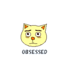 ABC気持ちねこさん English Only（個別スタンプ：15）