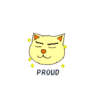 ABC気持ちねこさん English Only（個別スタンプ：16）