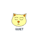 ABC気持ちねこさん English Only（個別スタンプ：17）