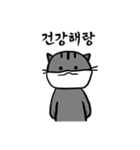マスクをした猫さん（個別スタンプ：4）