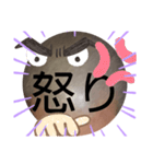 No.2べーやんの坊主頭で会話した。（個別スタンプ：1）