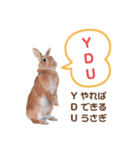 *うさぎのうさちゃん*吹き出しミックス♪（個別スタンプ：9）
