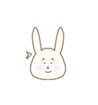百面相なウサギです。（個別スタンプ：1）
