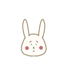 百面相なウサギです。（個別スタンプ：4）