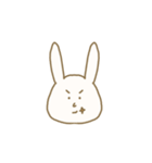 百面相なウサギです。（個別スタンプ：7）