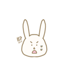 百面相なウサギです。（個別スタンプ：9）