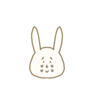 百面相なウサギです。（個別スタンプ：10）