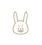 百面相なウサギです。（個別スタンプ：11）