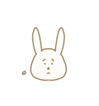 百面相なウサギです。（個別スタンプ：13）