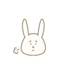 百面相なウサギです。（個別スタンプ：14）