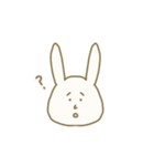 百面相なウサギです。（個別スタンプ：20）