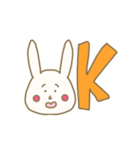 百面相なウサギです。（個別スタンプ：21）