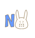百面相なウサギです。（個別スタンプ：22）