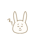 百面相なウサギです。（個別スタンプ：24）