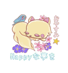 猫と小鳥と花〜Happy物語〜（個別スタンプ：6）