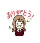 ふんわり女の子の日常スタンプ（個別スタンプ：6）