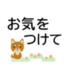 ずっと使えるゆる敬語★でか字で癒しの犬（個別スタンプ：15）