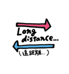 英語＆日本語ゆるめ翻訳④ 遠距離恋愛ver.（個別スタンプ：6）