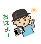 カメラ男子（個別スタンプ：1）