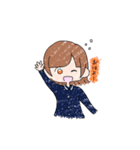真野一家の食卓（個別スタンプ：7）