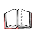 【毎日使える】丁寧な本スタンプ（個別スタンプ：4）